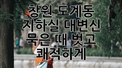 🧹 창원 도계동 지하실 대변신! 묵은 때 벗고 쾌적하게✨