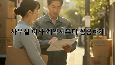 사무실 이사, 계약서부터 꼼꼼하게!